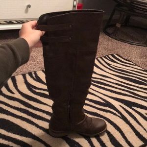 Tall brown boots